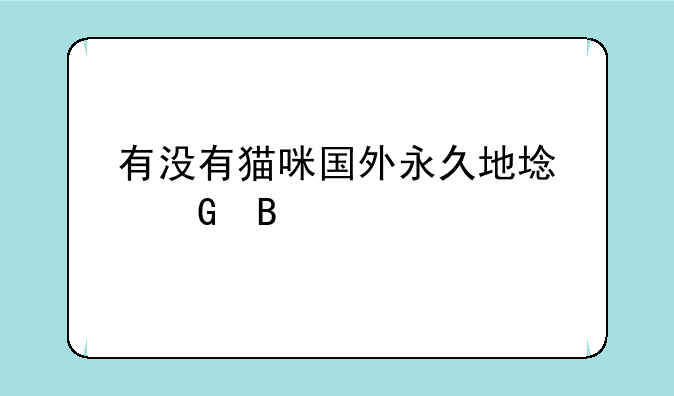 有没有猫咪国外永久地域网名