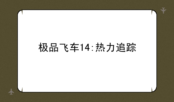 极品飞车14:热力追踪